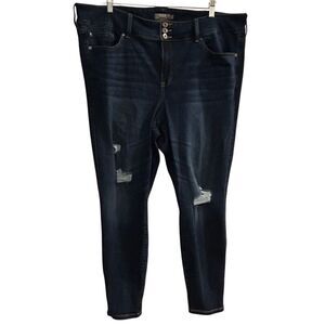Torrid Women's Plus Size 24T Jegging Blue High-Rise Super Soft Denim